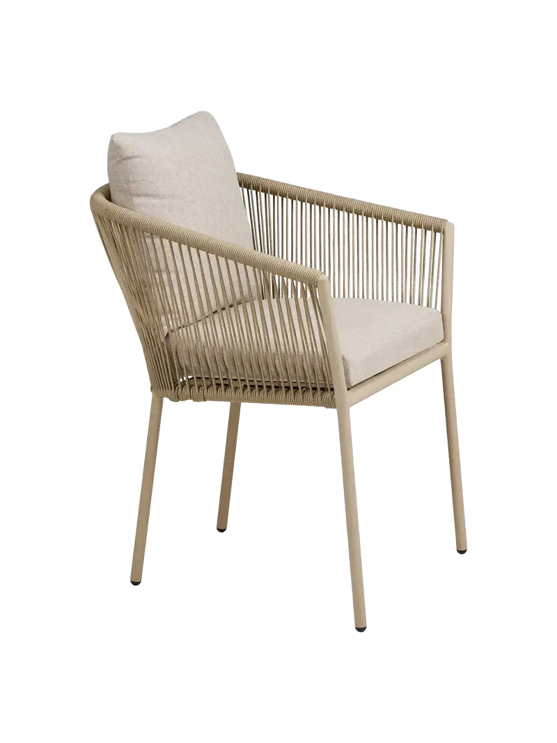 Salerno Esszimmerstuhl Aluminium/Polyester