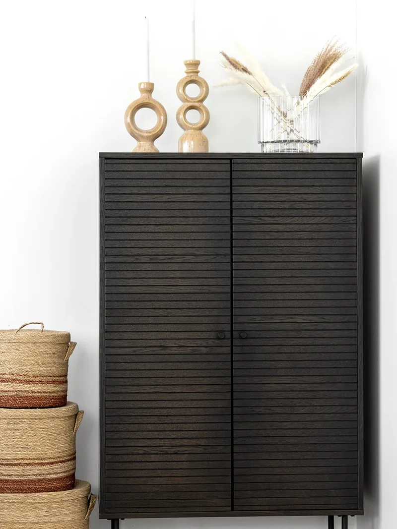 Kyoto Highboard Eichenfurnier