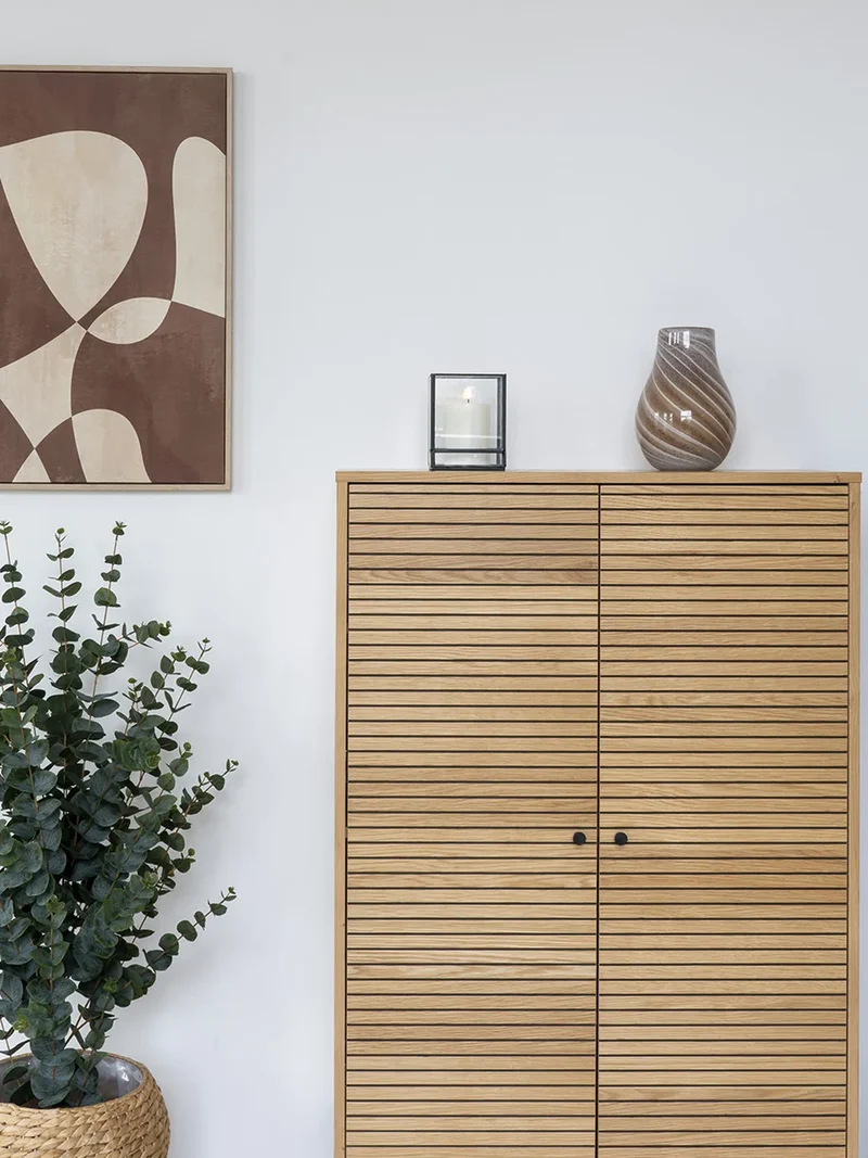 Kyoto Highboard Eichenfurnier