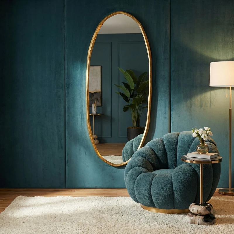 Beistelltisch Wane Natur | Design Tisch aus versteinertem Holz