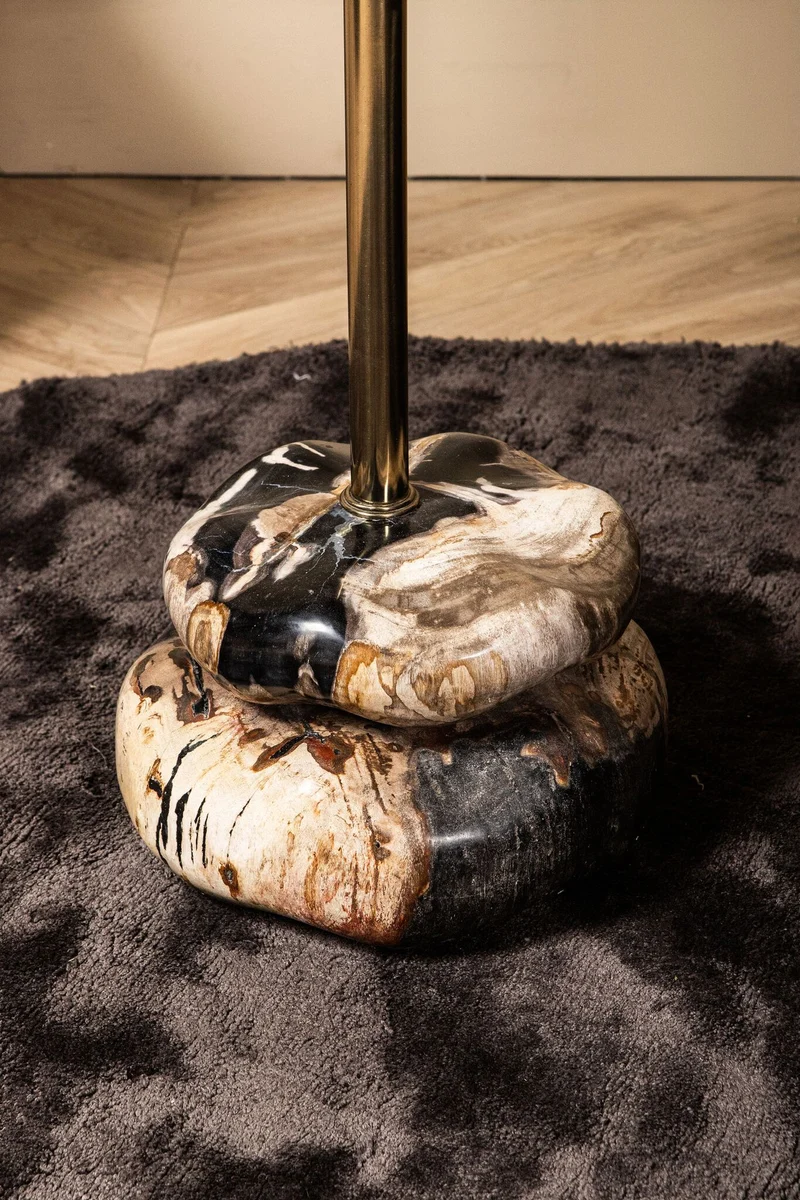 Beistelltisch Wane Natur | Design Tisch aus versteinertem Holz