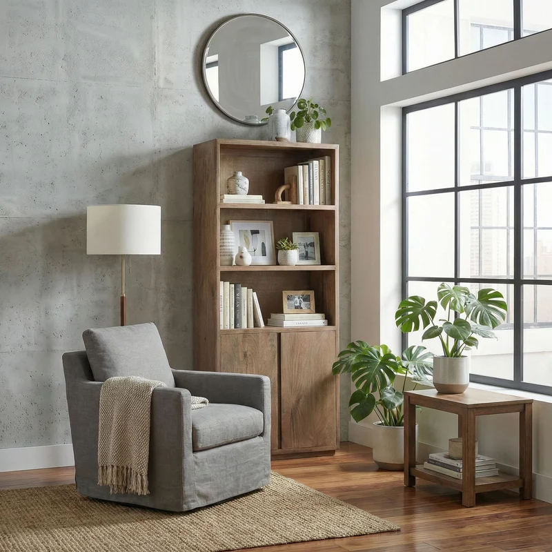 Bücherschrank Elswick 2 Türen