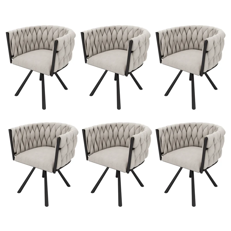 Esszimmerstuhl 360-Grad drehbar, 2er / Set / 6er Set