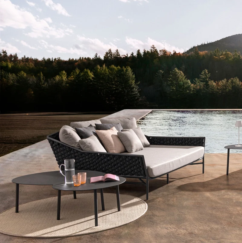 Sonnenbett Everly Anthrazit Graphit