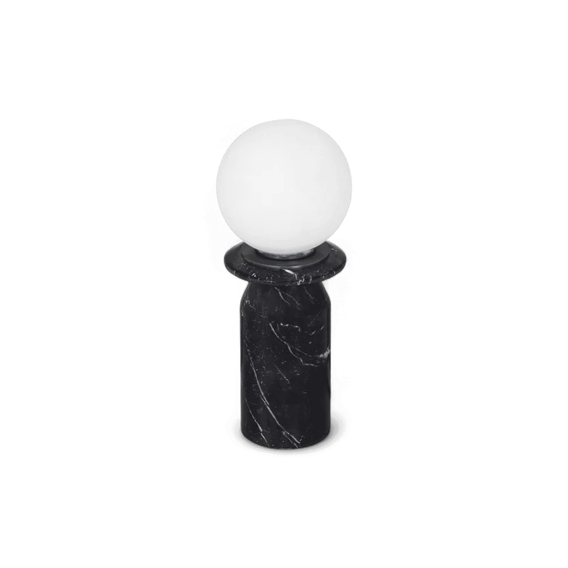 Solstice Onyx Black Marble Lamp