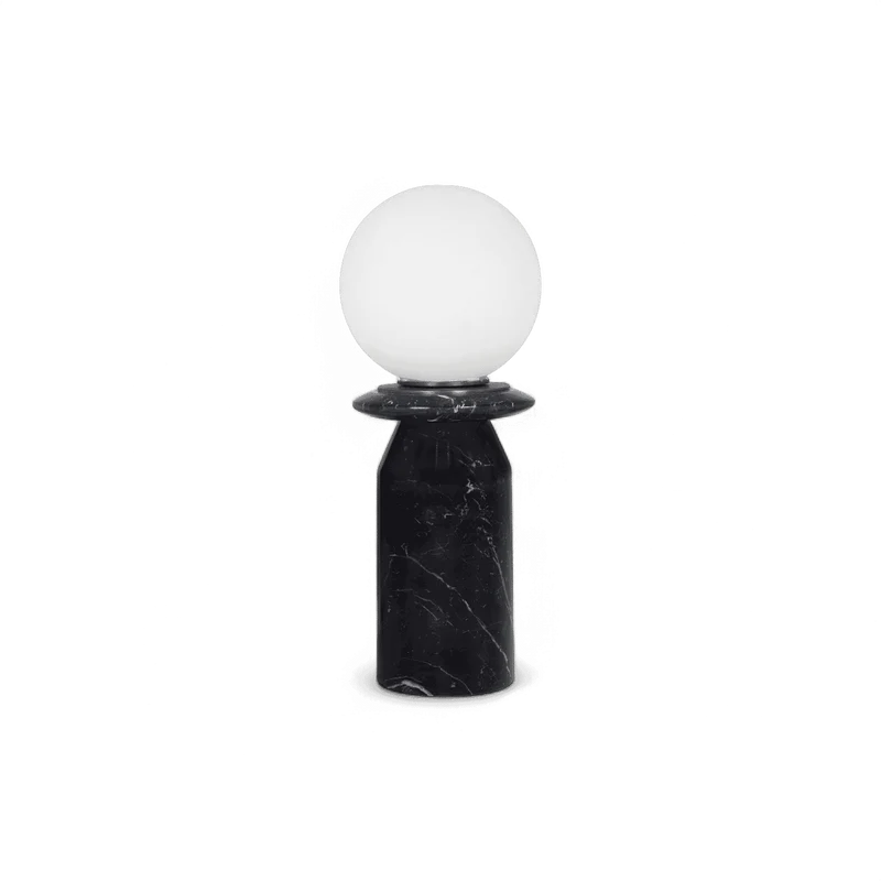 Solstice Onyx Black Marble Lamp