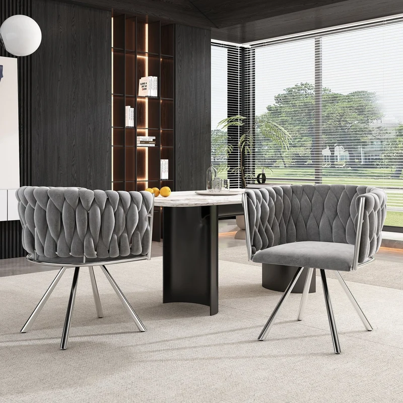 Esszimmerstuhl 360-Grad drehbar, 2er / 4er / 6er Set