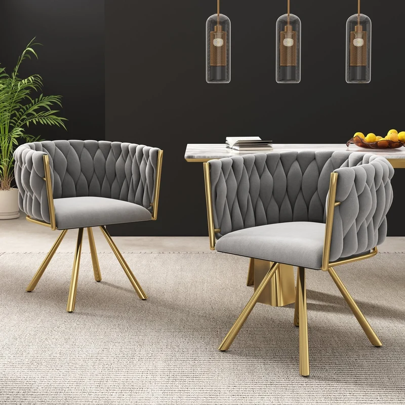 Esszimmerstuhl 360-Grad drehbar, 2er / 4er / 6er Set