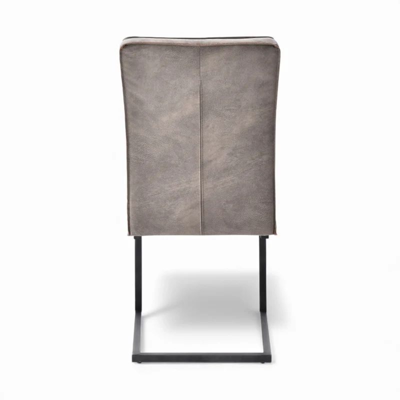 Schwingstuhl „David“ 2er-Set in Taupe – mit & ohne Armlehne