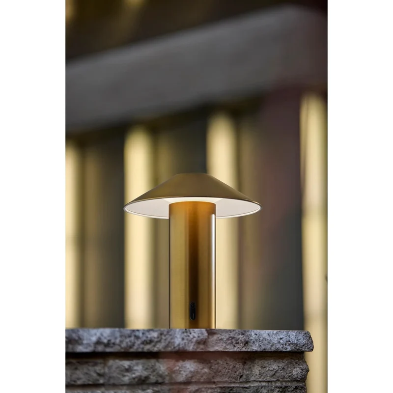 Tiller Brass Cordless Table Lamp