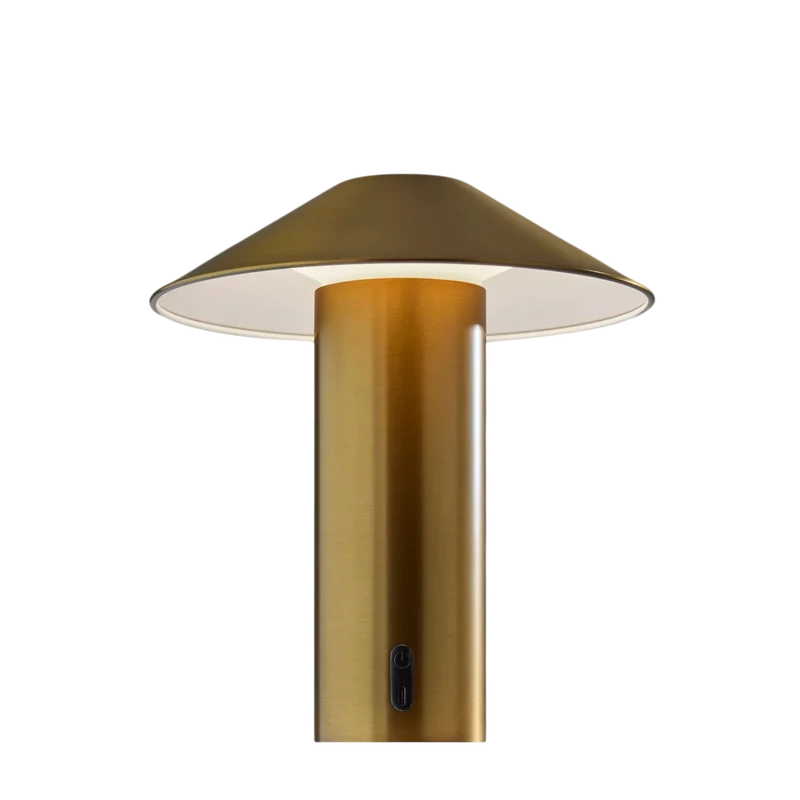 Tiller Brass Cordless Table Lamp