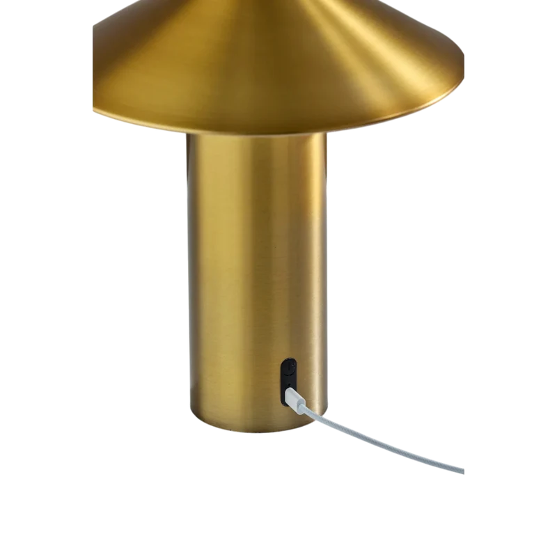 Tiller Brass Cordless Table Lamp
