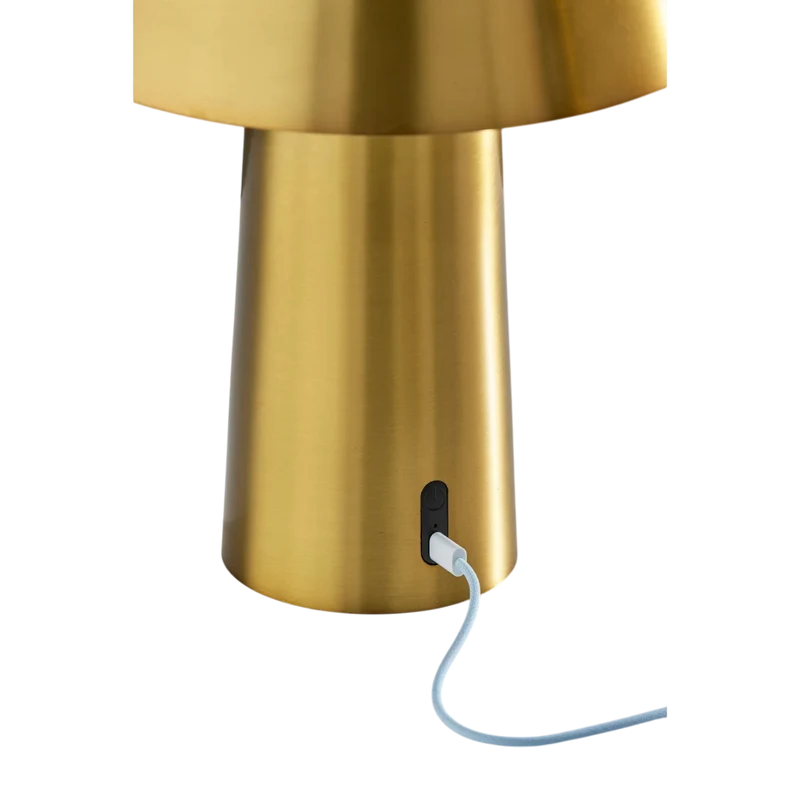 Tiller Brass Cordless Table Lamp