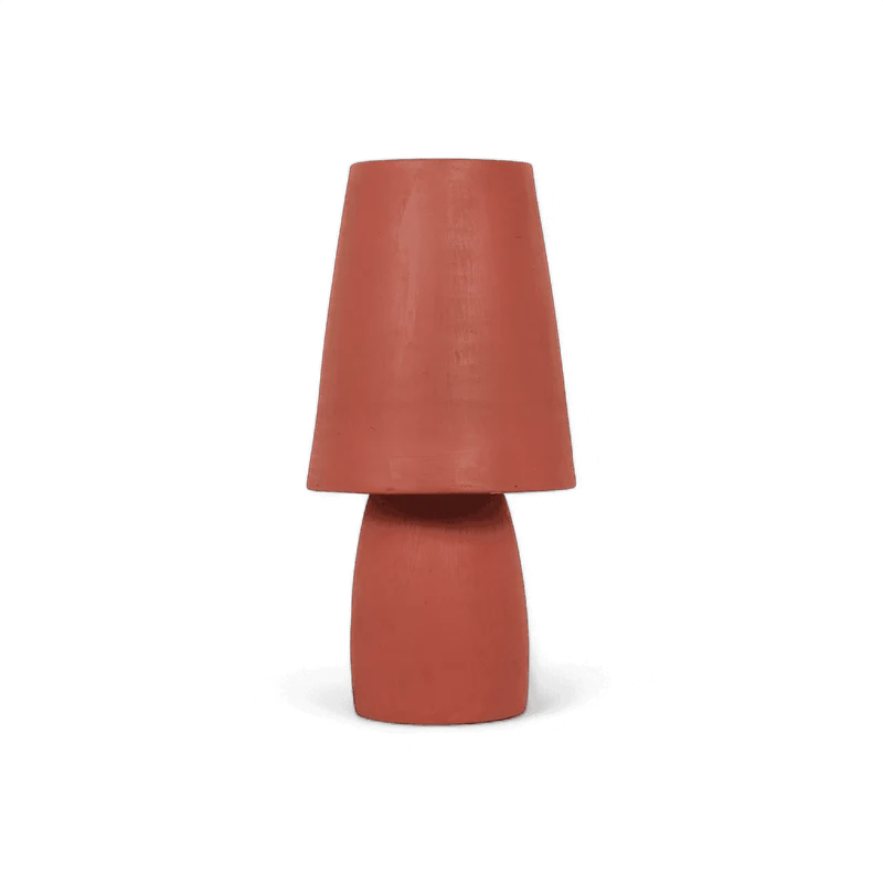 Zen Red Terracotta Table Lamp