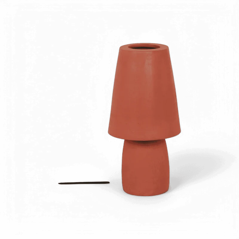 Zen Red Terracotta Table Lamp