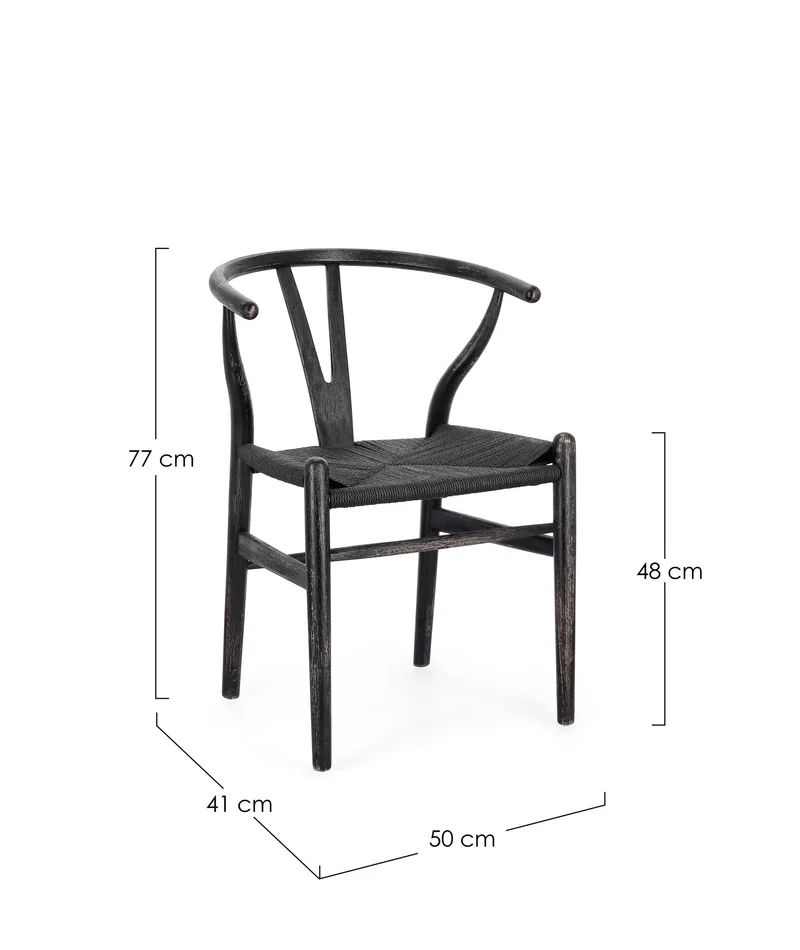 Stuhl Artemia Schwarz