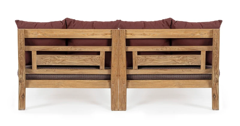 Outdoor Daybed 2-Set Bali weinrot