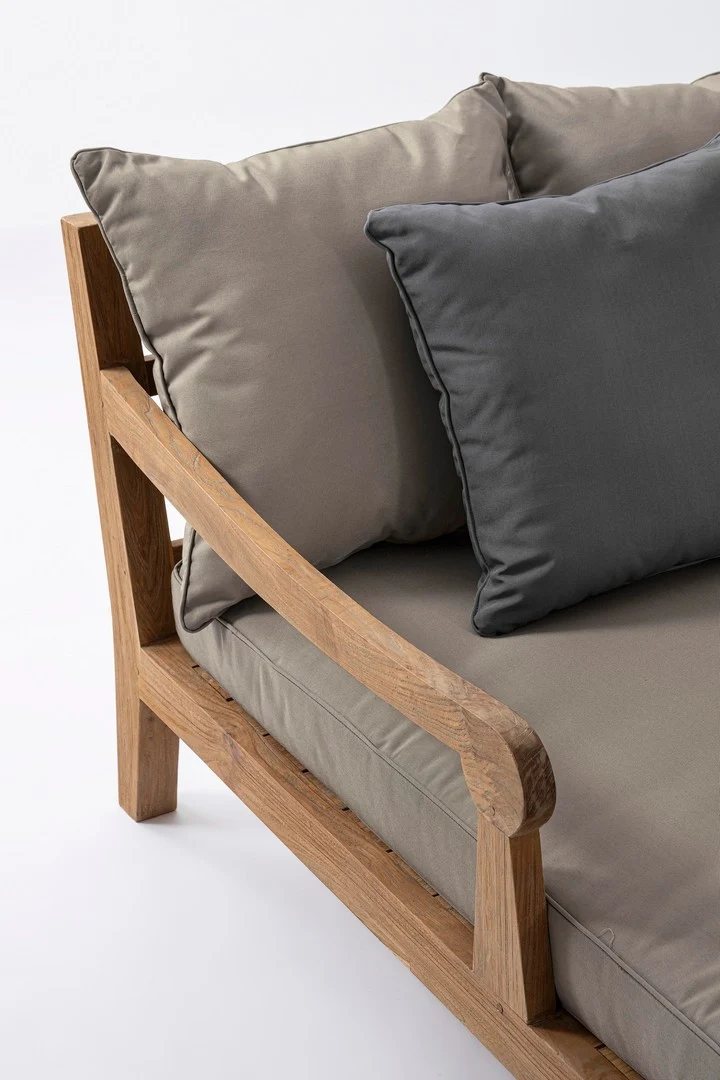 Outdoor Daybed Bali 2er-Set | Teakholz