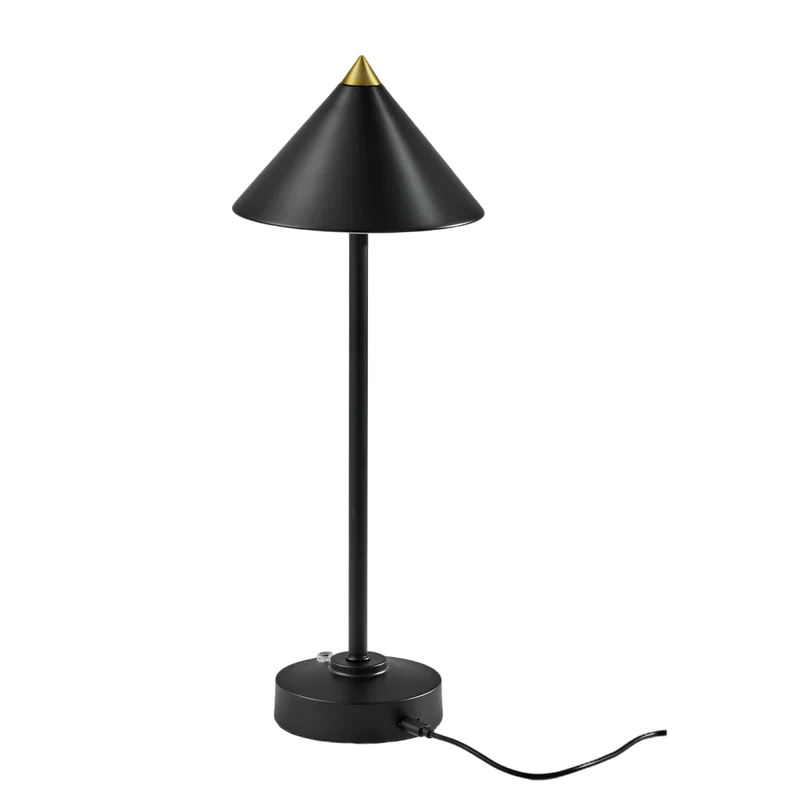 Volta Black Led Cordless Table Lamp