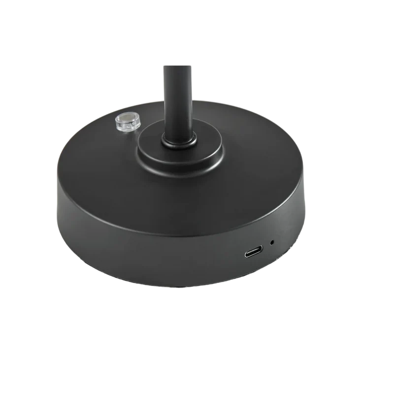 Volta Black Led Cordless Table Lamp