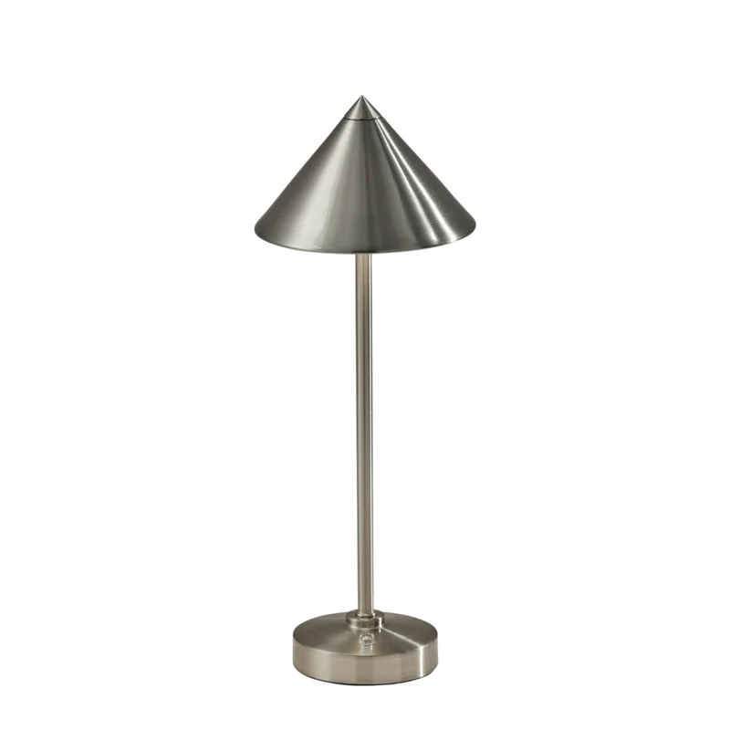 Volta Silver Led Cordless Table Lamp