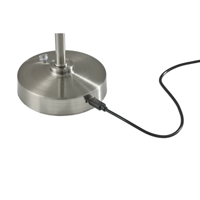 Volta Silver Led Cordless Table Lamp