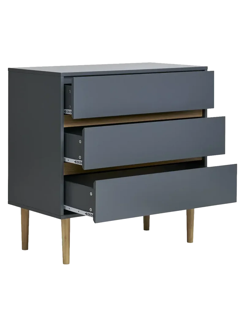 Bisley Kommode lackiertes Holz, dunkelgrau