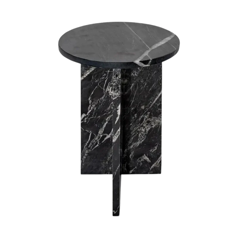 Murano Accent Table Black