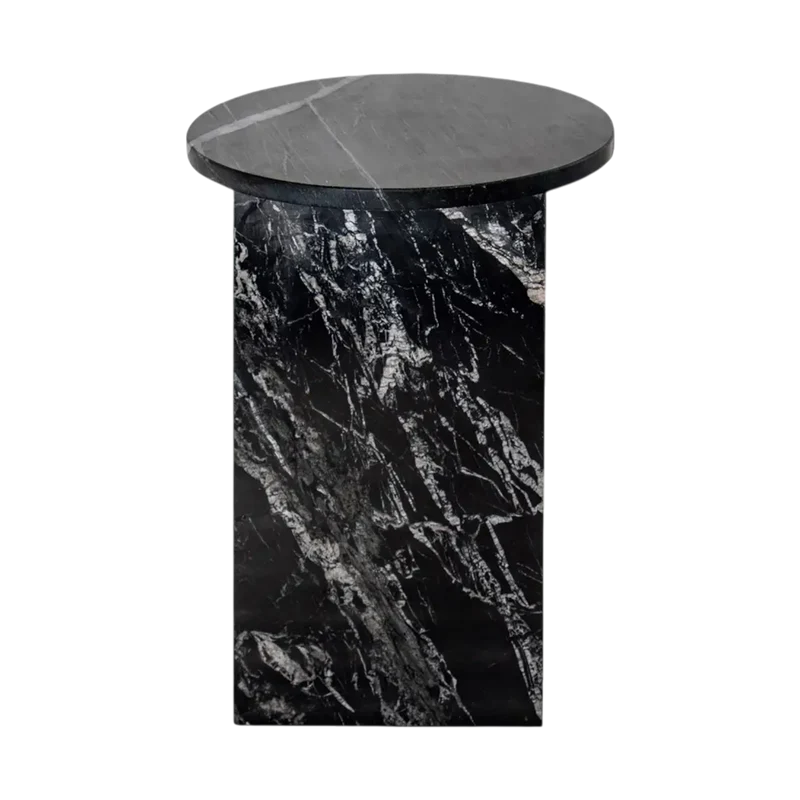 Murano Accent Table Black