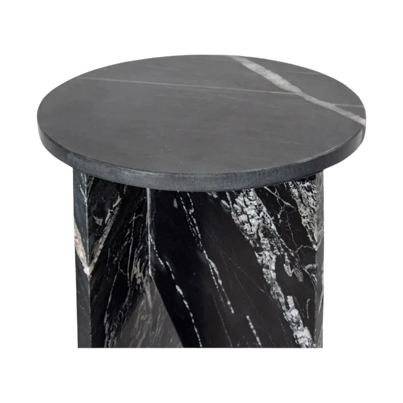 Murano Accent Table Black