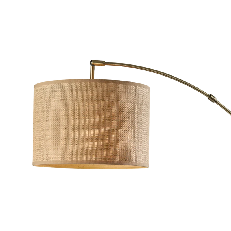 Vista Brass Arc Floor Lamp
