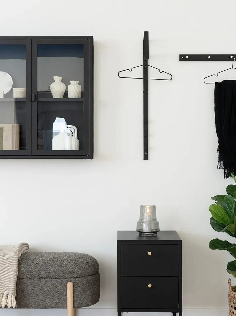 Branca Sitzbank mit Stauraum, Bouclé, braun/natur