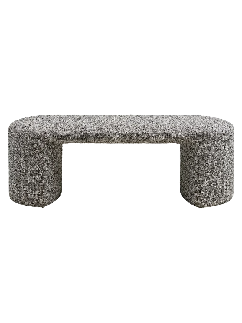 Westport Sitzbank Bouclé, schwarz/weiß