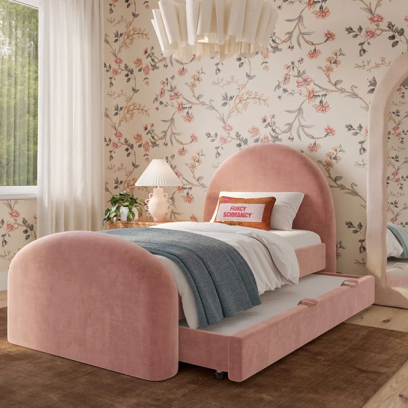 Valeria Rose Upcycled Chenille Twin Bed