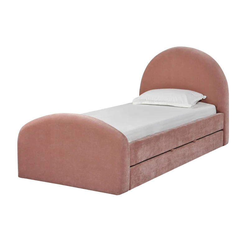Valeria Rose Upcycled Chenille Twin Bed