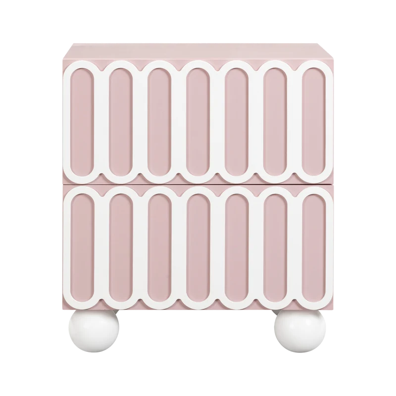 Valeria Pink Nightstand