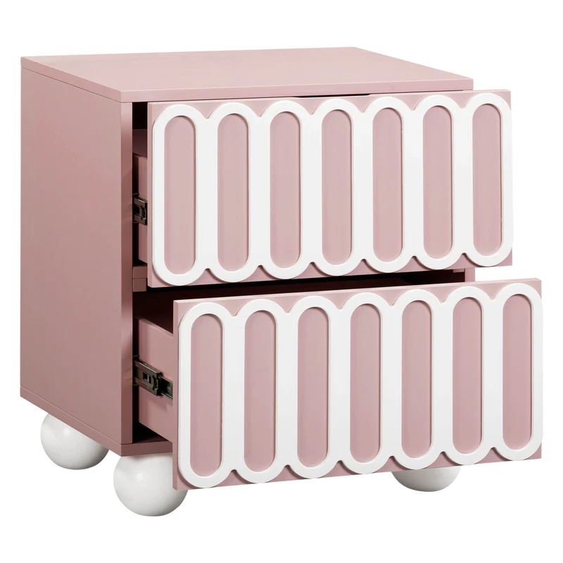 Valeria Pink Nightstand