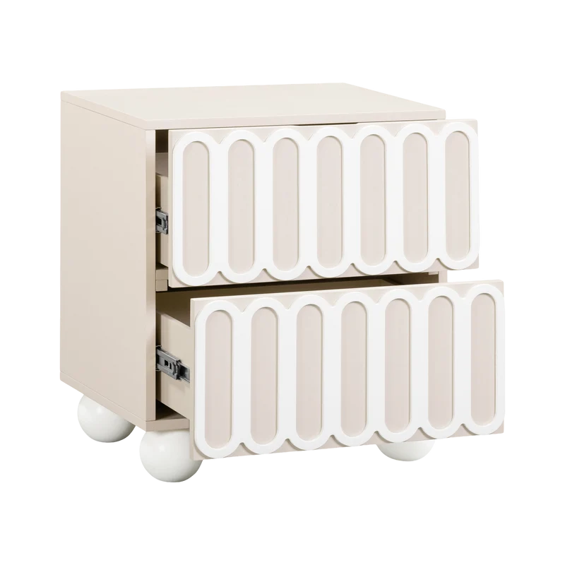 Valeria Taupe Nightstand