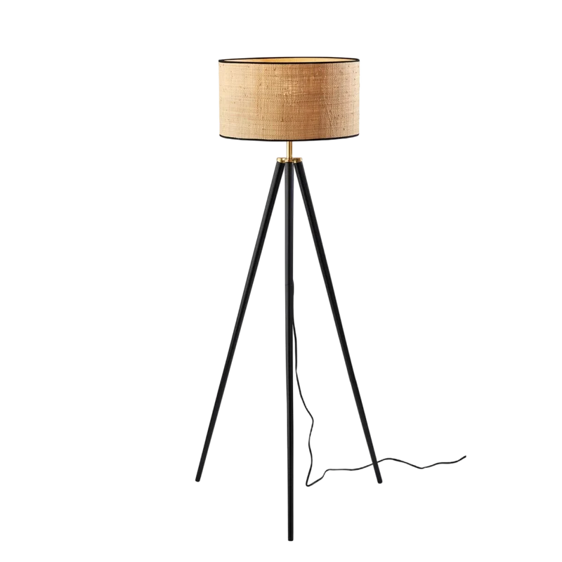 Trestle Black Floor Lamp