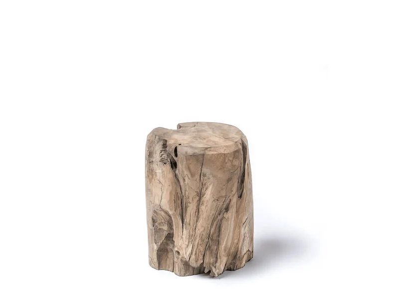 Couchtisch Root Cylinder Teakwurzel Natural Grey