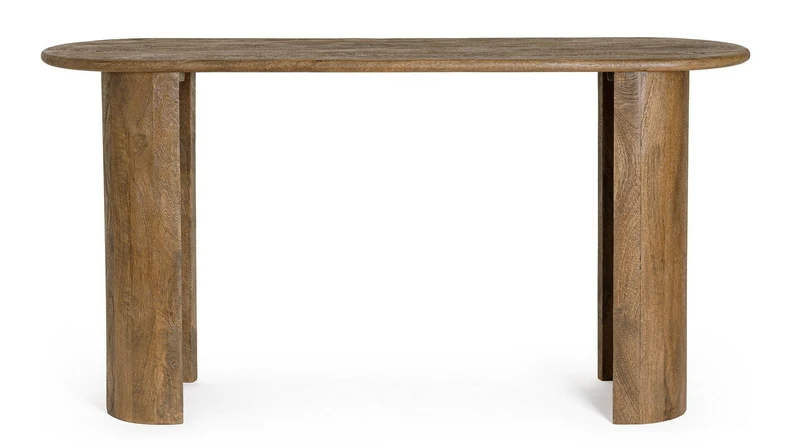 Konsole Orlando Braun | Mangoholz, oval, 147 cm