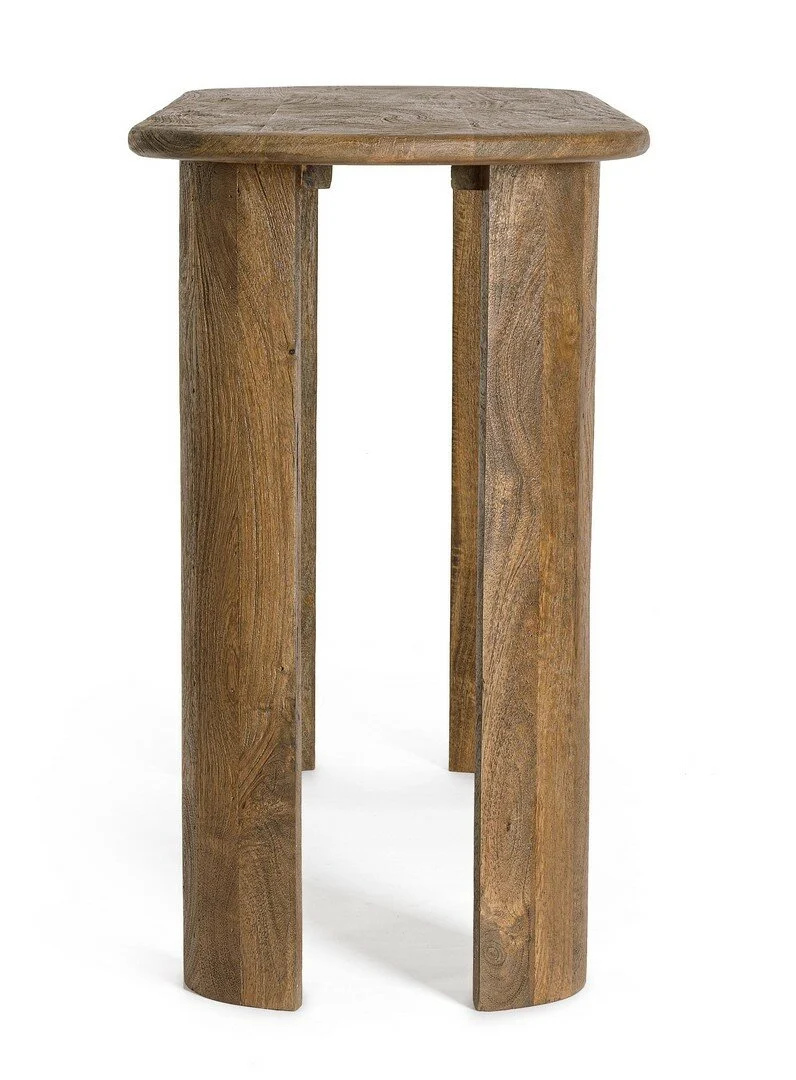 Konsole Orlando Braun | Mangoholz, oval, 147 cm