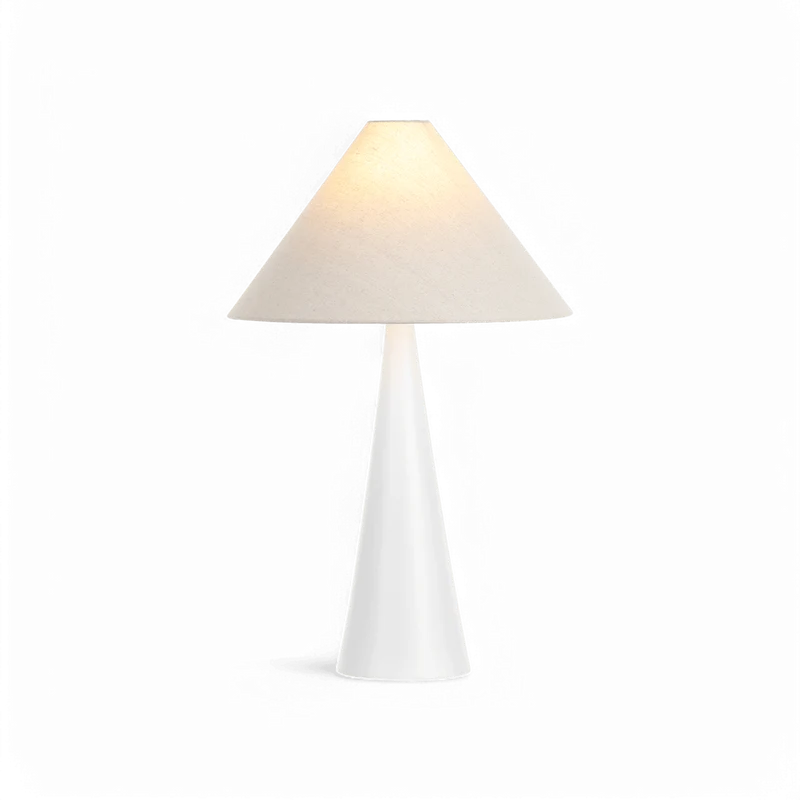 Avela Table Lamp White & Oatmeal