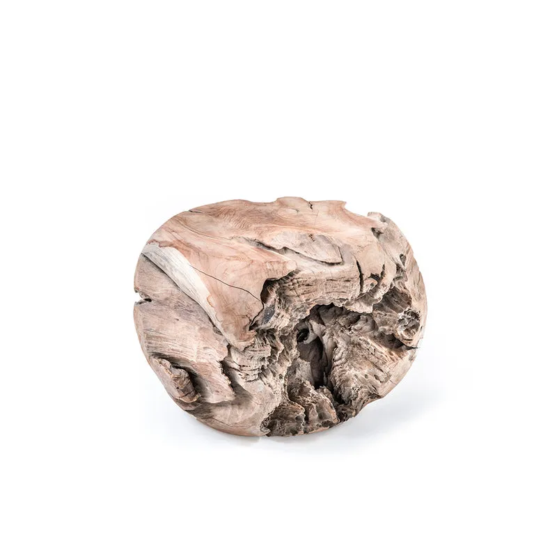 Beistelltisch Wurzelball Teak Natural Grey