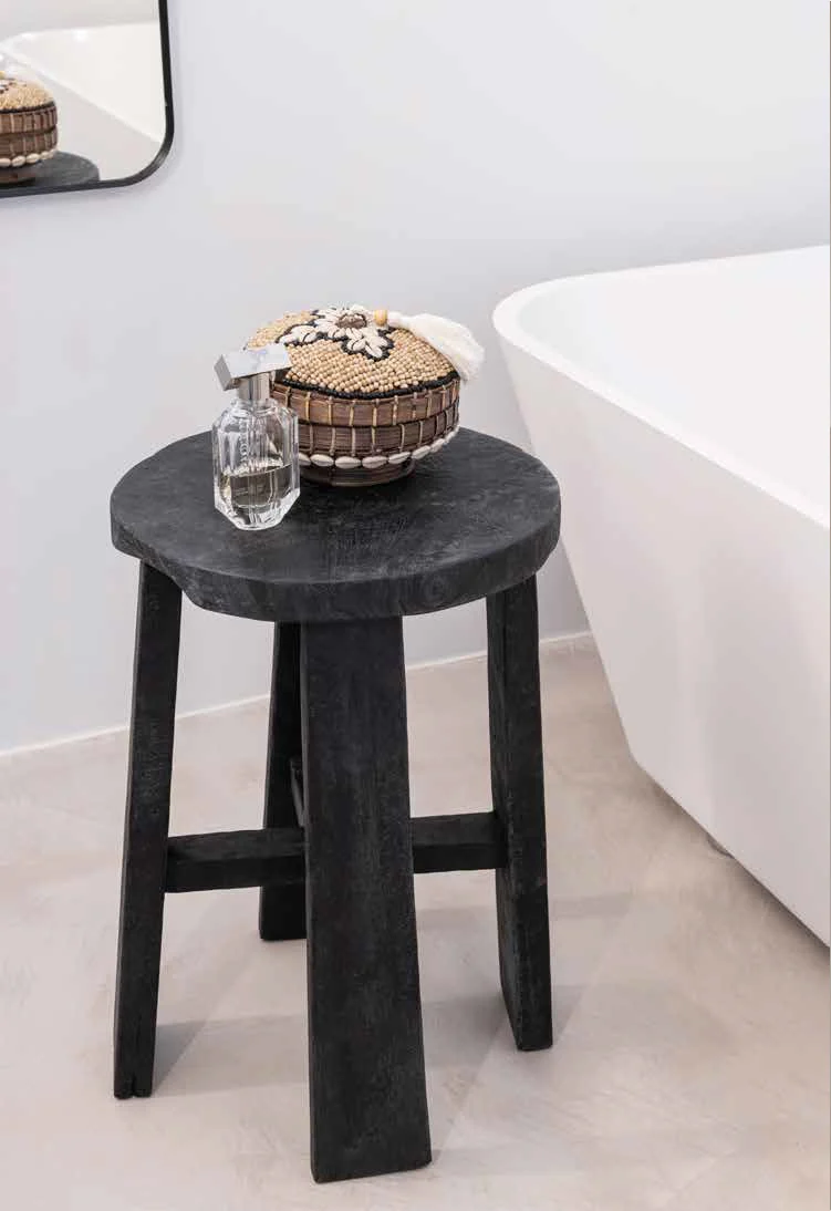 Hocker Alex Teak Fumé