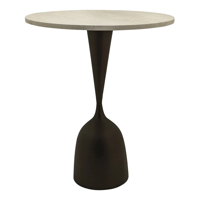Beistelltisch Patras Bistro Beige Marmor