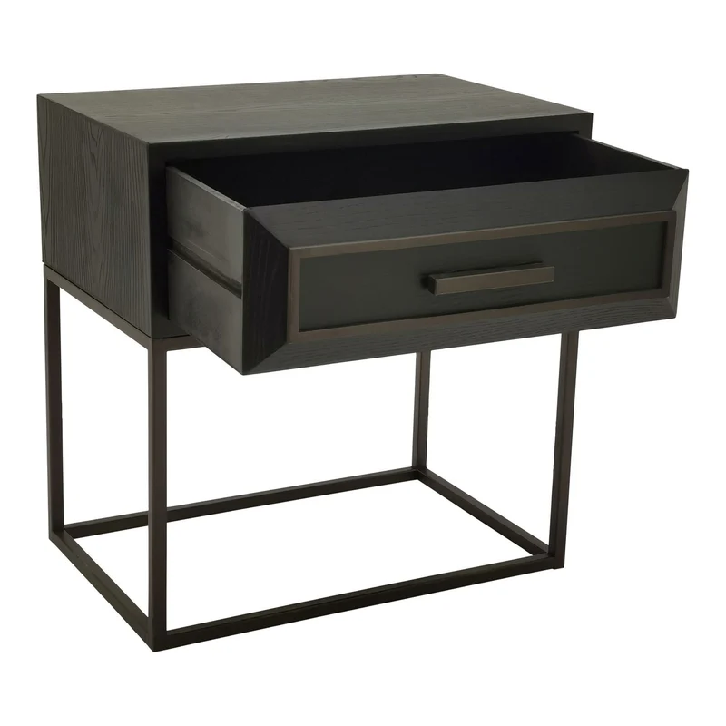 Nachttisch Lixly Black