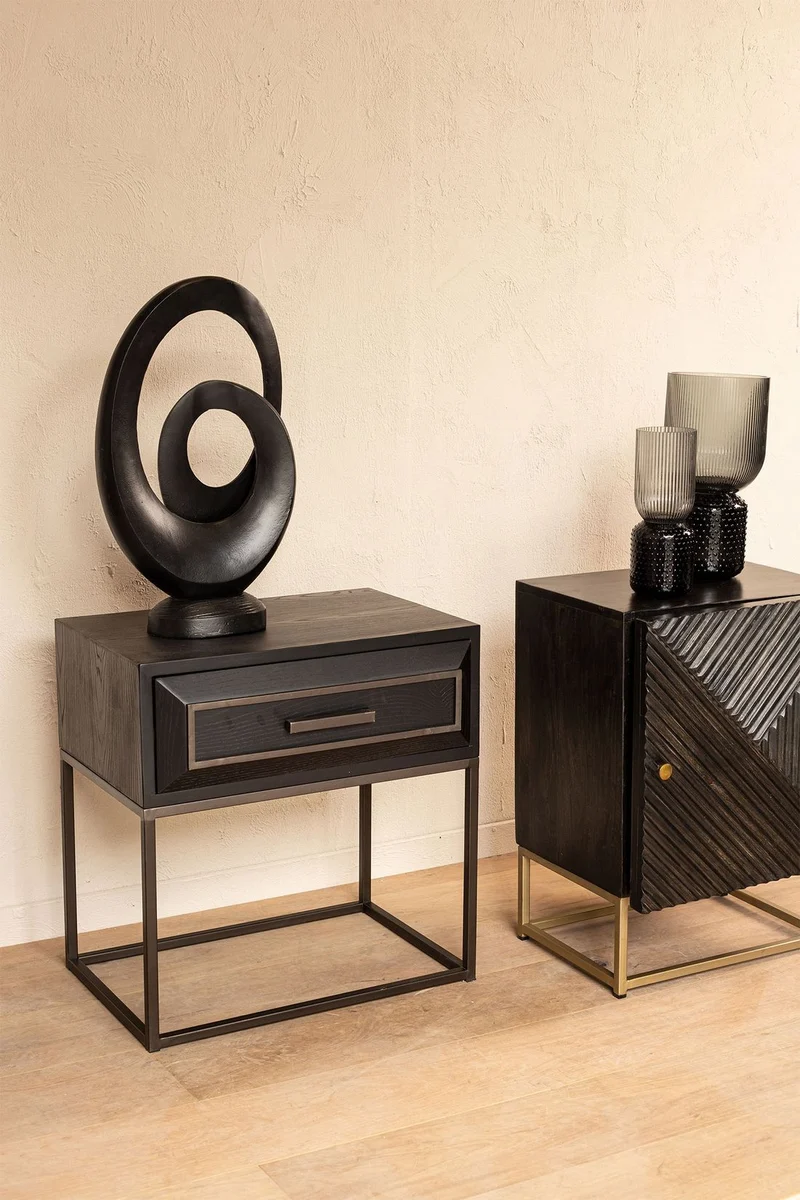 Nachttisch Lixly Black