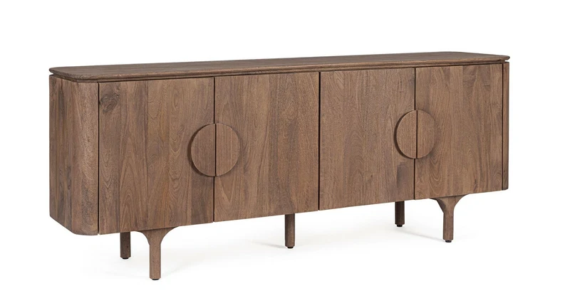 Kommode Latur | Mangoholz, 4 Türen, 200 cm