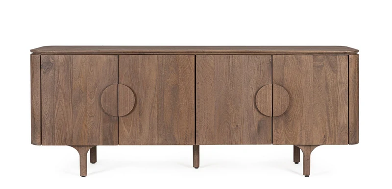 Kommode Latur | Mangoholz, 4 Türen, 200 cm